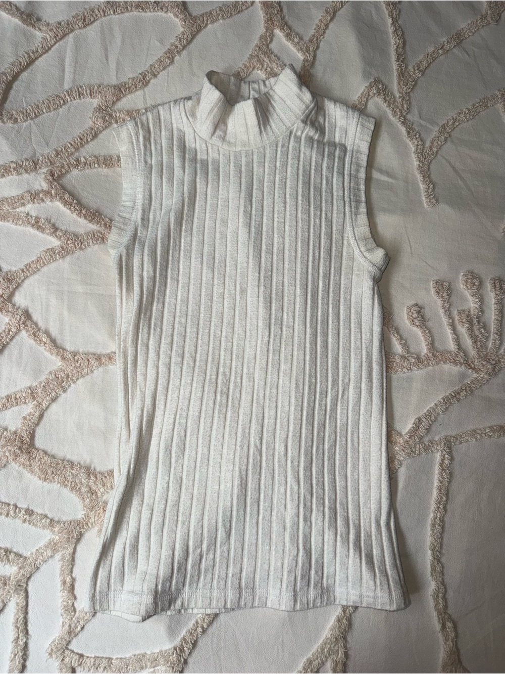 Michael Stars Ribbed Mock Neck Tank Top